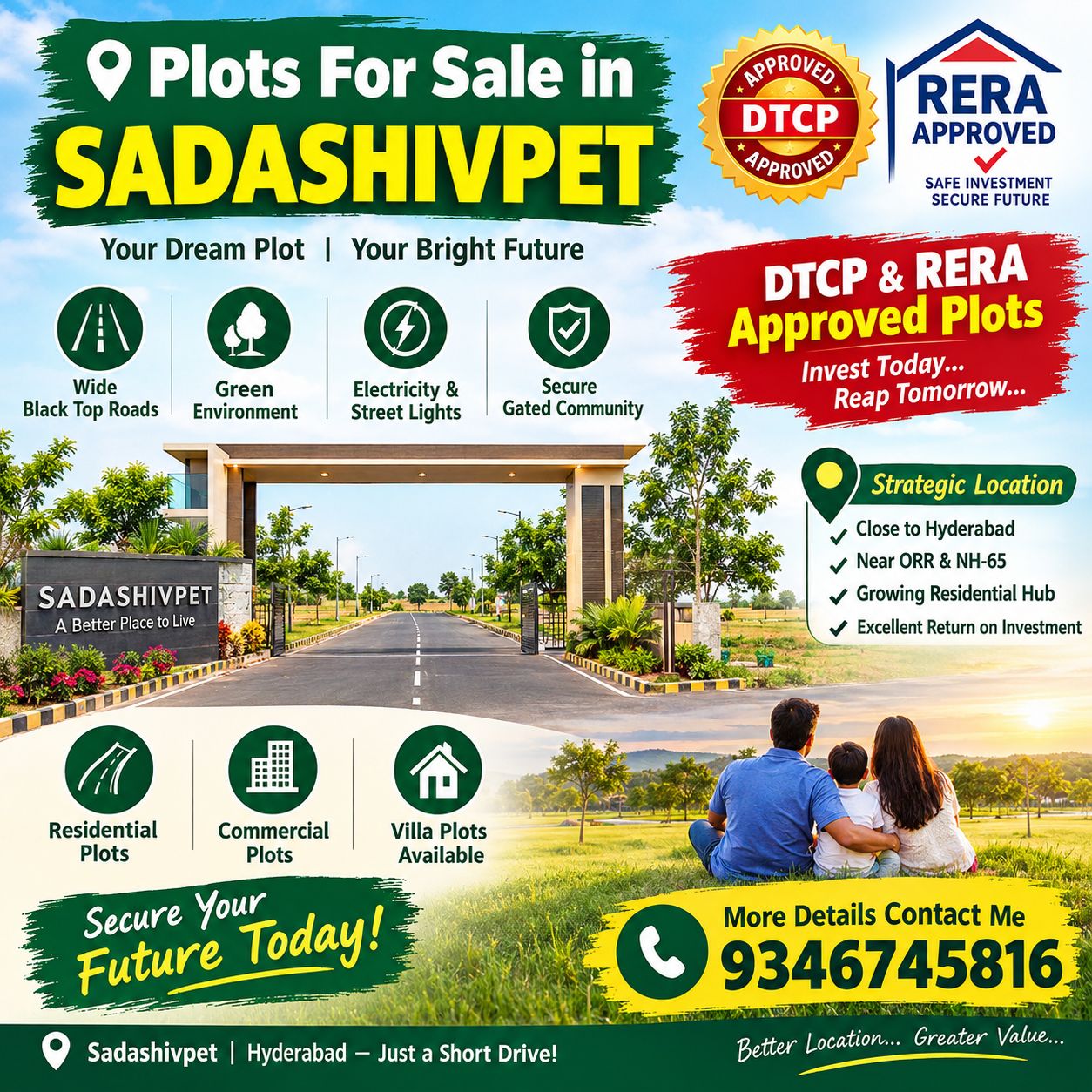 Residential Plot for sale in Sadashivpet