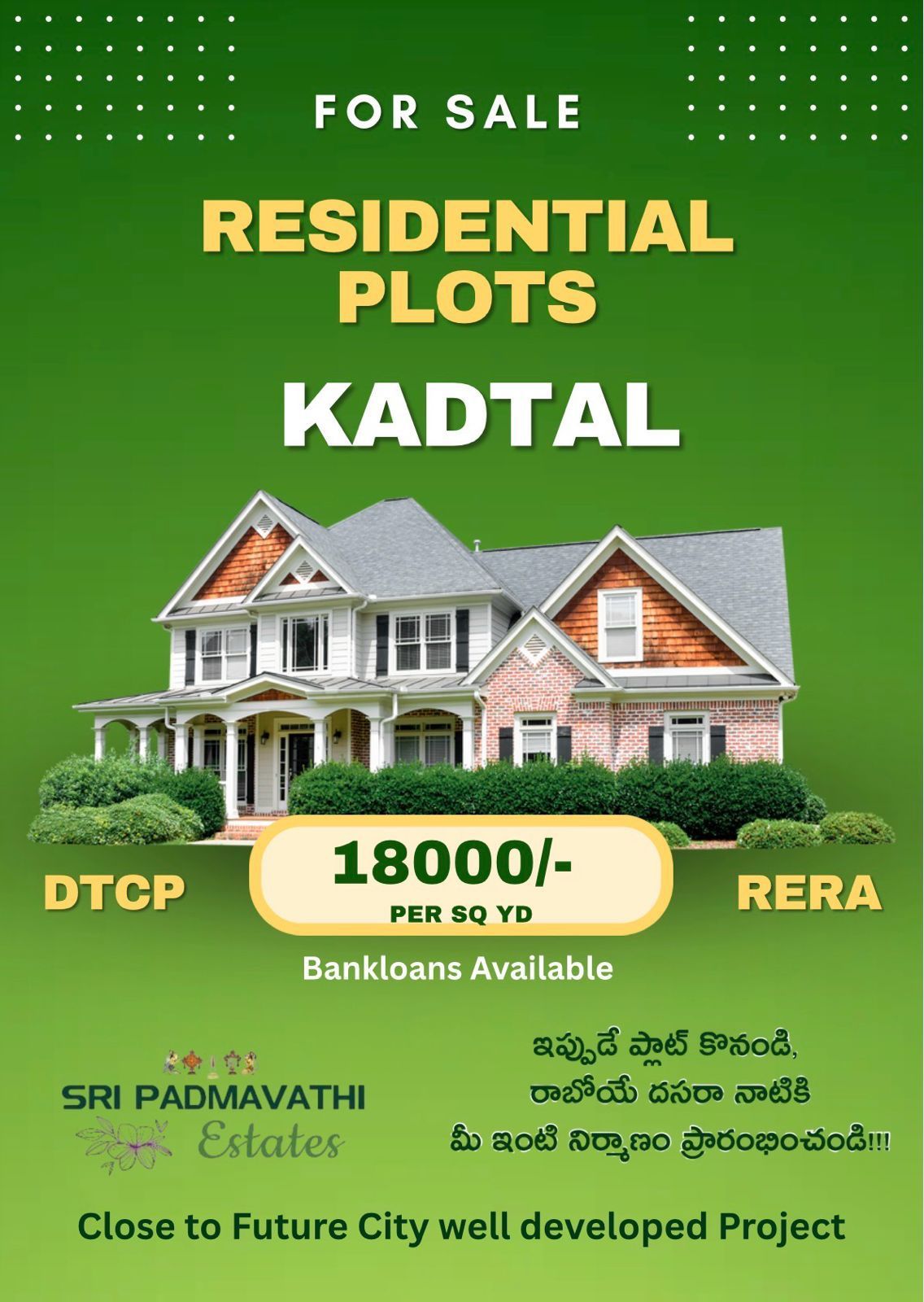 Residential Plot for sale in Kadthal