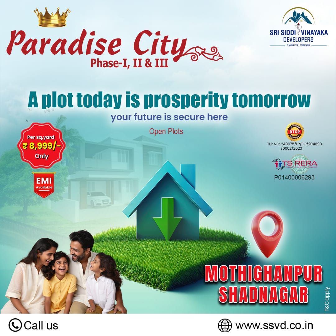 Residential Plot for sale in Shadnagar