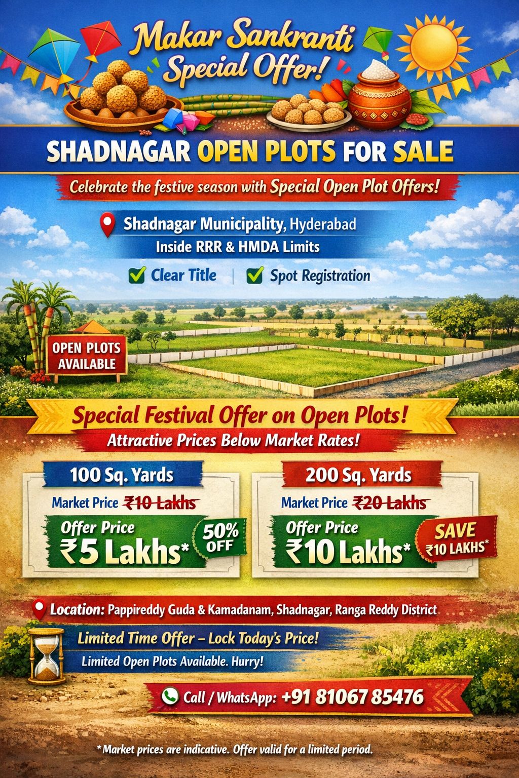 Residential Plot for sale in Shadnagar