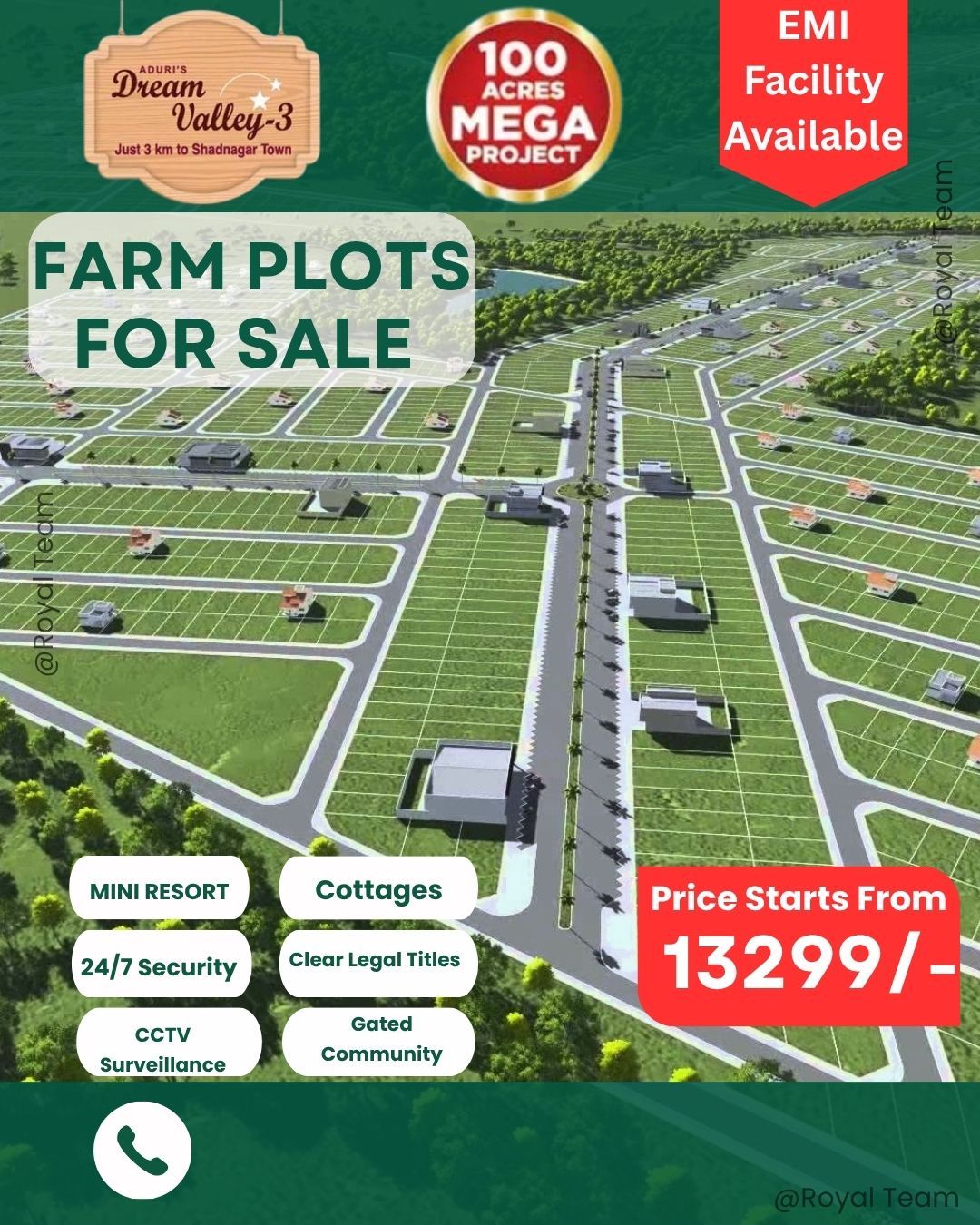 Farm land for sale in Shadnagar