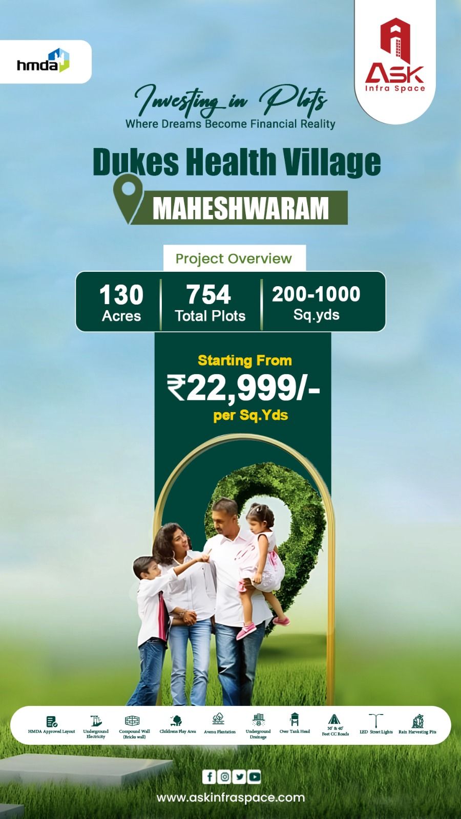 Residential Plot for sale in Maheshwaram