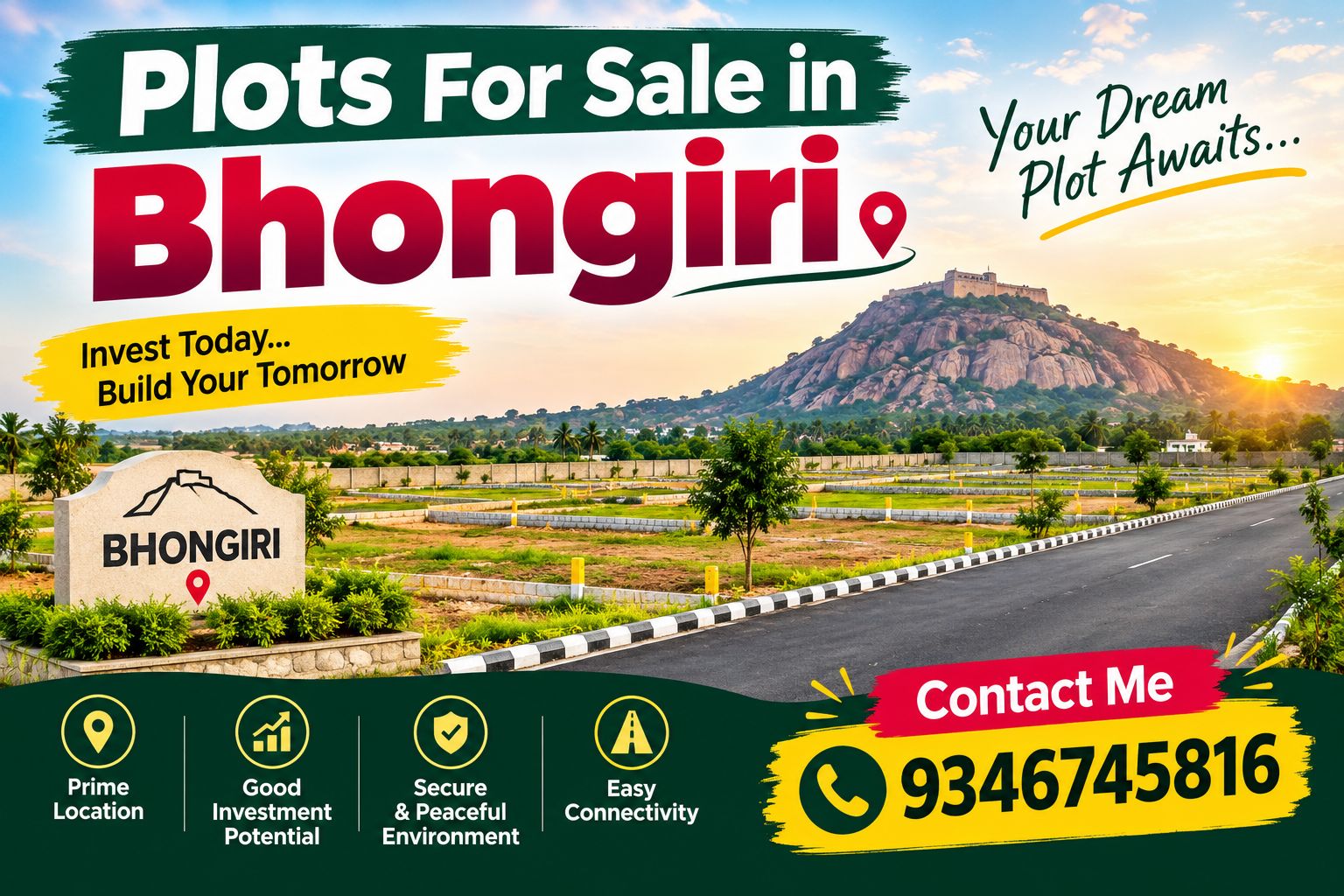 Residential Plot for sale in Bhuvanagiri