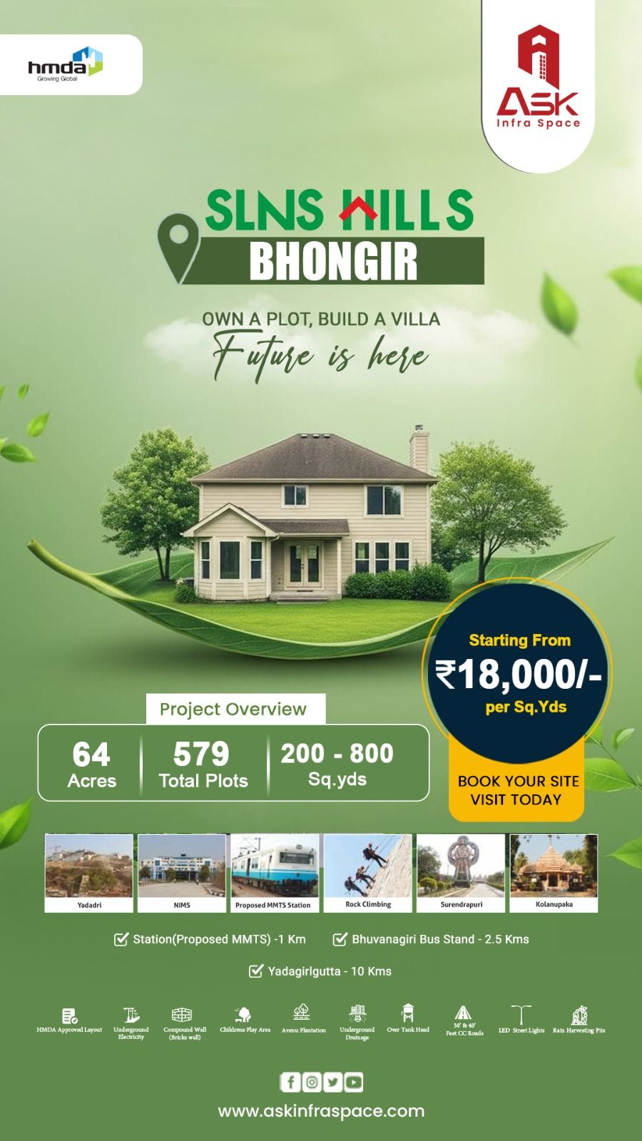 Residential Plot for sale in Bhuvanagiri