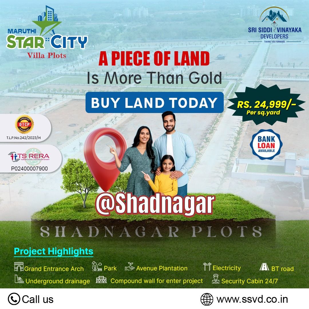 Residential Plot for sale in Shadnagar