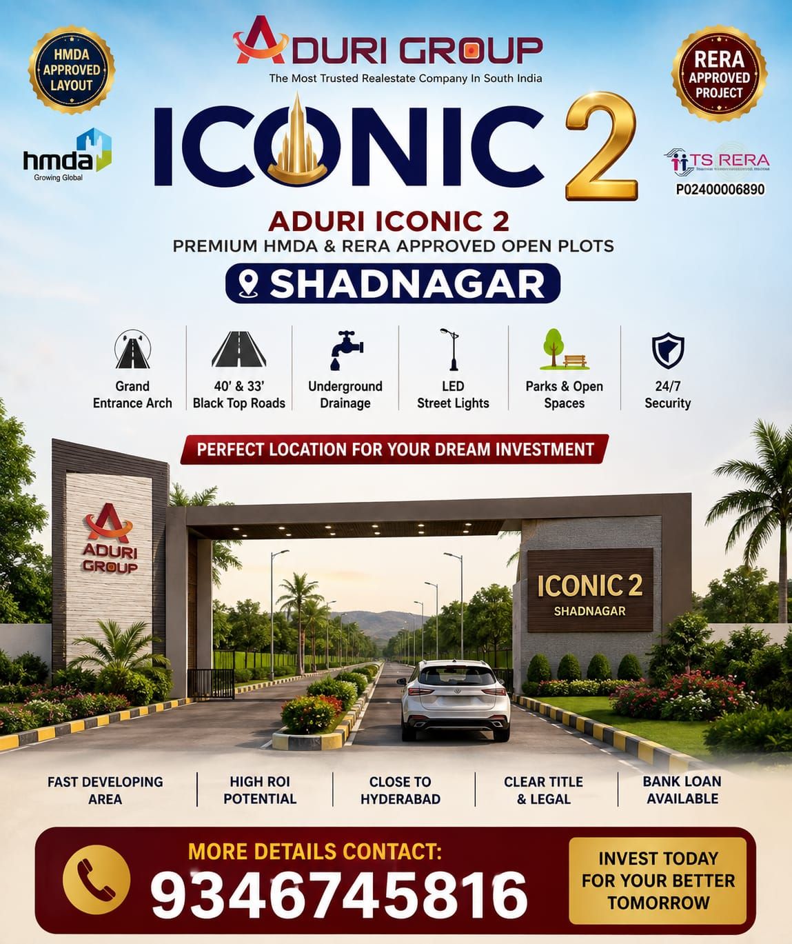 Residential Plot for sale in Shadnagar