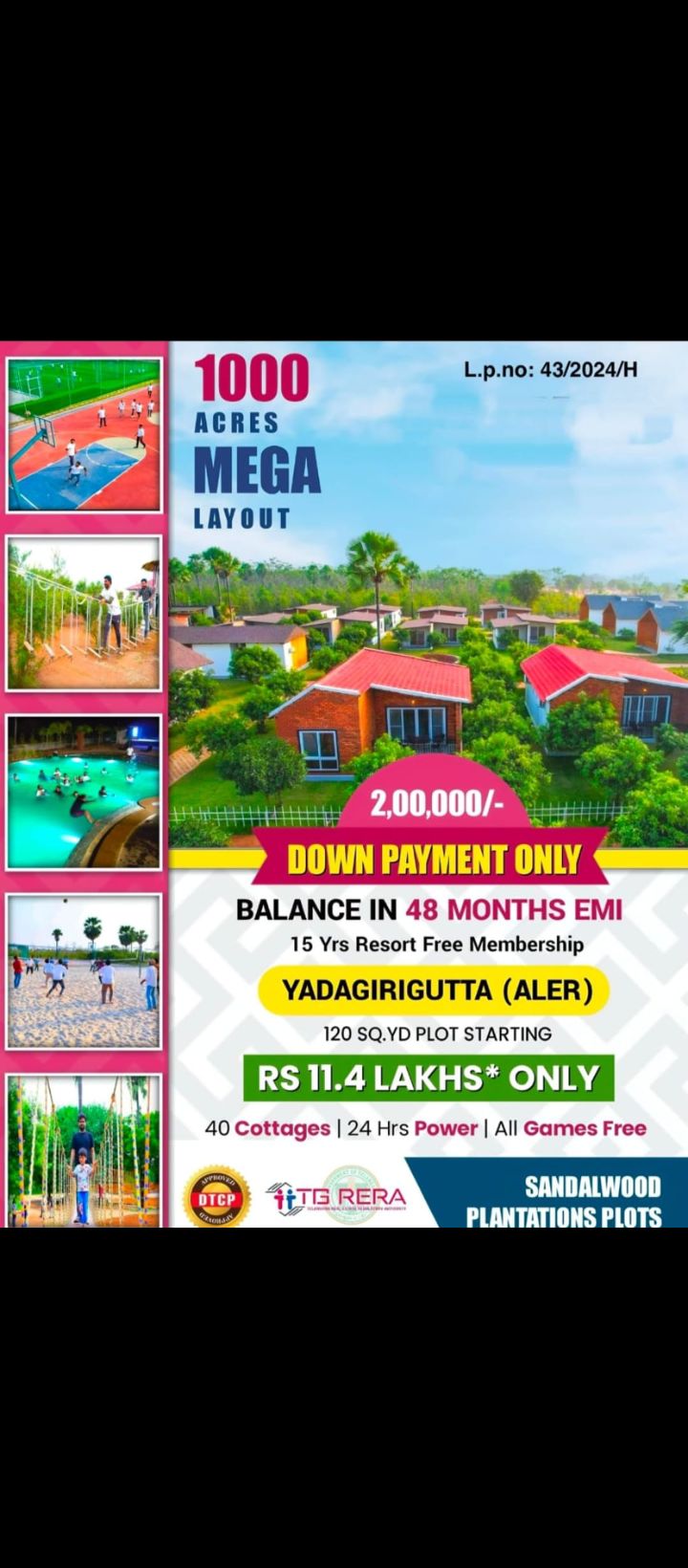 Farm land for sale in Yadagirigutta