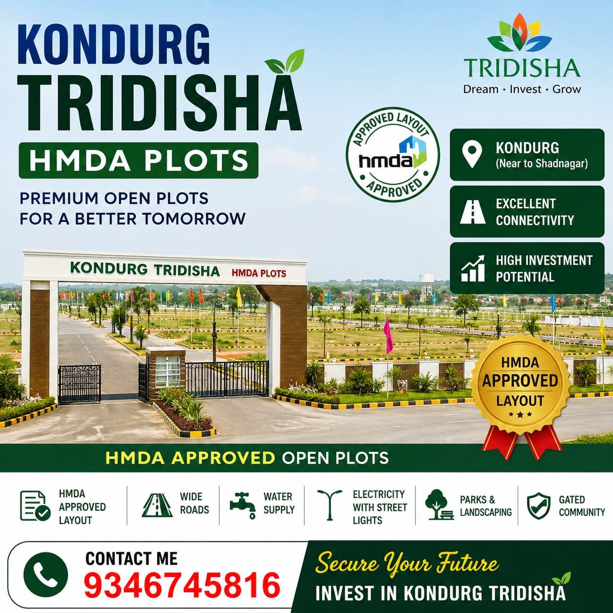 Residential Plot for sale in Kondurg