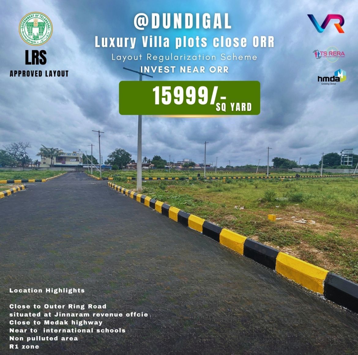 Farm land for sale in Dundigal